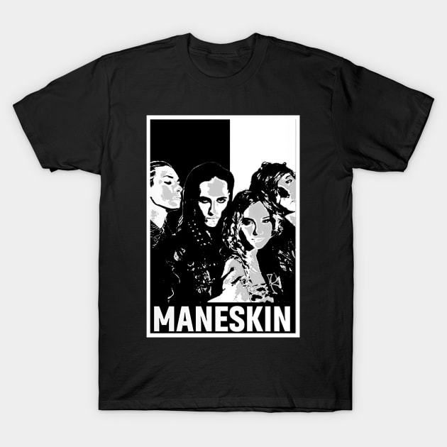 Maneskin T-Shirt by Bailey Illustration